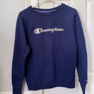 Navy blue Champion athleticwear crew neck